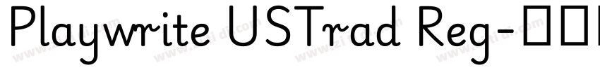 Playwrite USTrad Reg字体转换